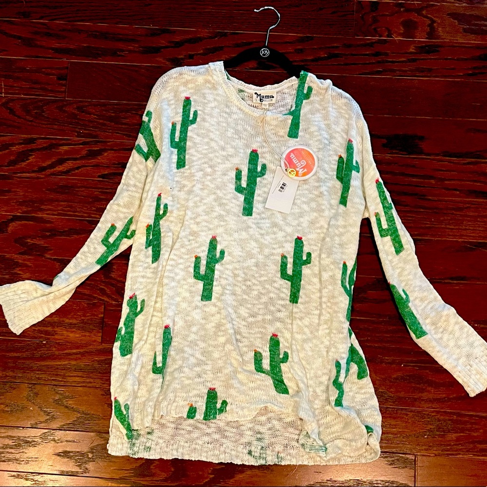 Show Me Your MuMu cactus tunic sweater